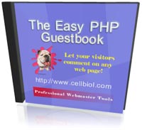 CD cover image for free php guestbook script